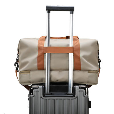 Logo personalizzato accettato Sport palestra Viaggi borsa da sole sacchetto impermeabile tela sacchetti di poliestere