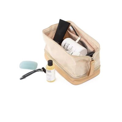 Sacchetto di trucco con chiusura a cerniera per lo stoccaggio sicuro di prodotti di marca privata