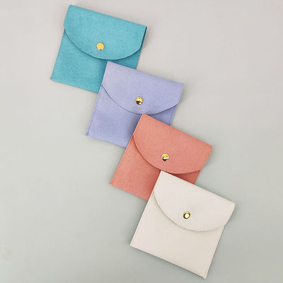 Borsa per orecchini suede per gioielli con scatola e inserto OEM/ODM accettabile