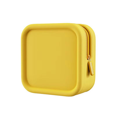 Daily Life Custom Logo Sacchetto di trucco in silicone quadrato con design e materiale impermeabile