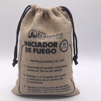 Borsa a corda di cotone personalizzata con disegno di animazione e logo personalizzato