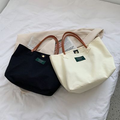 Ultima moda Logo personalizzato Canvas Tasca di grande capacità Student Single Shoulder Bag