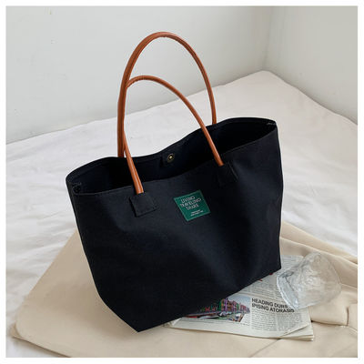 Ultima moda Logo personalizzato Canvas Tasca di grande capacità Student Single Shoulder Bag