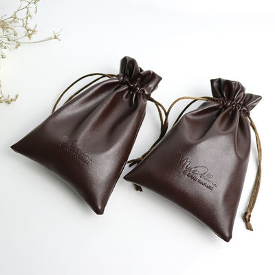 Medium Size Custom Logo PU Pelle Gioielli Borsa String Drawing Bag per l' archiviazione di alta classe