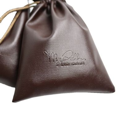 Medium Size Custom Logo PU Pelle Gioielli Borsa String Drawing Bag per l' archiviazione di alta classe