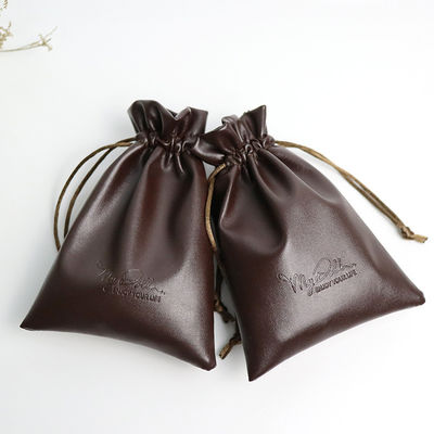 Medium Size Custom Logo PU Pelle Gioielli Borsa String Drawing Bag per l' archiviazione di alta classe
