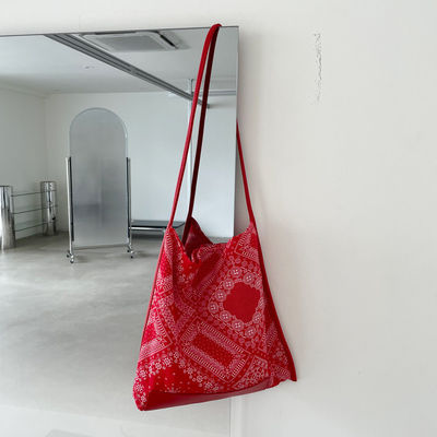 Apri chiusura Viaggi e uscita Stile etnico Donne con borsa da shopping stampata full Paisley