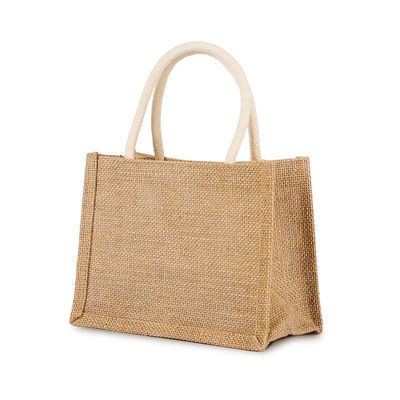 Acceptabile OEM/ODM Jute Bag con logo personalizzato per lo shopping eco-friendly riutilizzabile in spiaggia