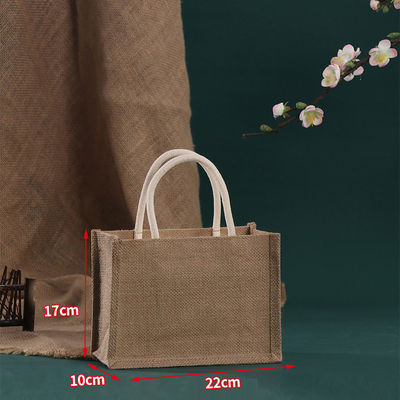 Acceptabile OEM/ODM Jute Bag con logo personalizzato per lo shopping eco-friendly riutilizzabile in spiaggia