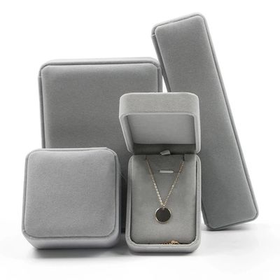 Acquirenti Custom Logo Anello Pendente Braccialetto Velvet Gioielli Box Gioielli Organizzatore Gift Box
