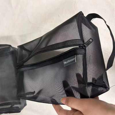 Nuova borsa cosmetica a maglia per ragazze, per donne, per viaggiatori, OEM/ODM accettata
