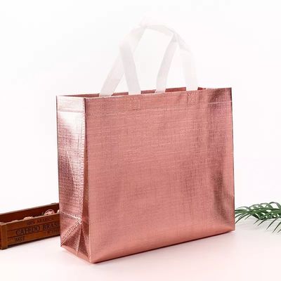 Bottega a colori curvi di medie dimensioni in materiale non tessuto laminato per acquisti personalizzati