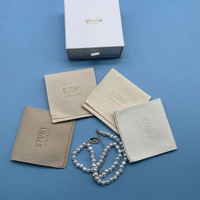 Borsa per gioielli suede personalizzata con imballaggio di lusso per braccialetti ecologici
