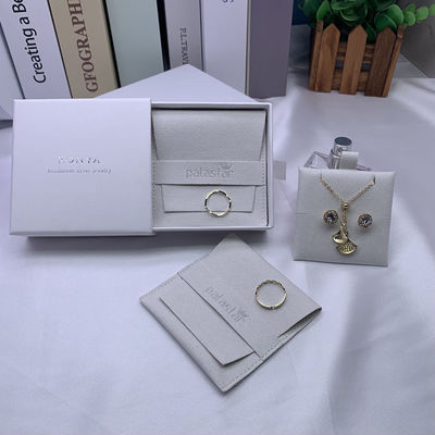 OEM/ODM Acceptabile sacchetto per gioielli per accessori suede con logo di lusso personalizzato