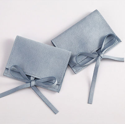 OEM/ODM Acceptabile Sacchetti di gioielleria in microfibra di camicia di suede Stile di lusso per logo personalizzato