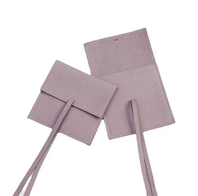 OEM/ODM Acceptabile Sacchetti di gioielleria in microfibra di camicia di suede Stile di lusso per logo personalizzato