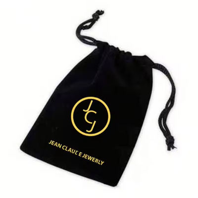 Disegno Piccolo lusso polvere velluto gioielleria pullstring borsa di imballaggio e scatola con logo