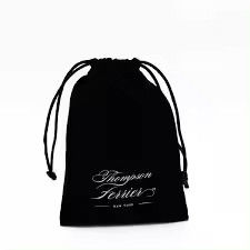Disegno Piccolo lusso polvere velluto gioielleria pullstring borsa di imballaggio e scatola con logo