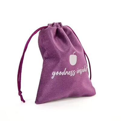 Disegno Piccolo lusso polvere velluto gioielleria pullstring borsa di imballaggio e scatola con logo