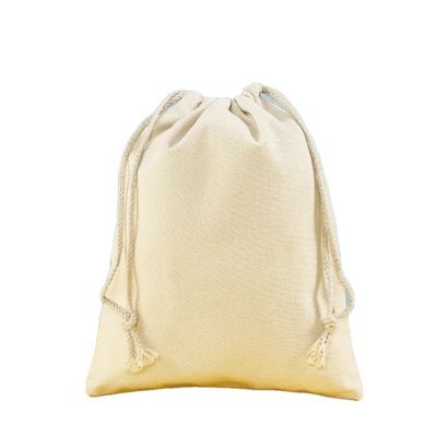 Borsa a corda di cotone con logo personalizzato per imballaggi ecologici riutilizzabili di piccole dimensioni