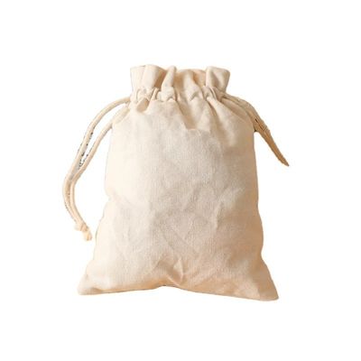 Borsa a corda di cotone con logo personalizzato per imballaggi ecologici riutilizzabili di piccole dimensioni