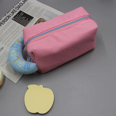 Acceptabile OEM/ODM Makeup Bag Cartoon Toiletry Portatile Waffle Cosmetic Bag per ragazze