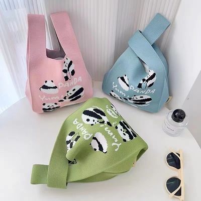 Popolare borsa da mano per donne borsa tessuta in poliestere personalizzata borsa mini-tote borse da shopping