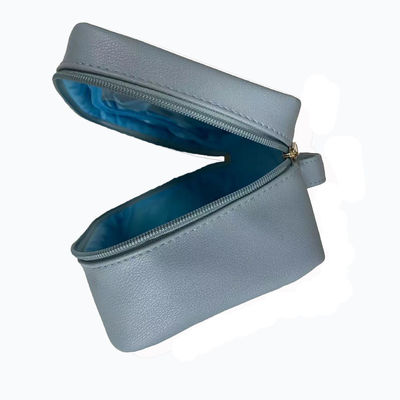 Moda grande borsa trucco impermeabile pelle sacchetto igienico grande piatto portatile tasche interne borsa cosmetica personalizzata per le donne
