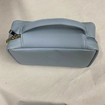 Moda grande borsa trucco impermeabile pelle sacchetto igienico grande piatto portatile tasche interne borsa cosmetica personalizzata per le donne