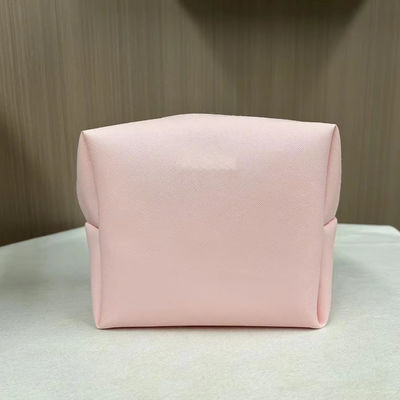 Stampa Pattern PU impermeabile Ziplock Cosmetic Bag Makeup Bag in colore rosa di caramelle personalizzato