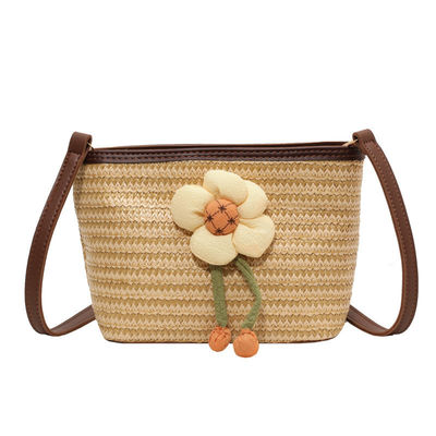 Promozione Vacanze estive Donna di moda borsa da spalla Daisy Bucket con logo personalizzato