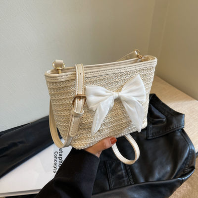 Promozione Vacanze estive Donna di moda borsa da spalla Daisy Bucket con logo personalizzato