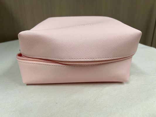 Stampa Pattern PU impermeabile Ziplock Cosmetic Bag Makeup Bag in colore rosa di caramelle personalizzato