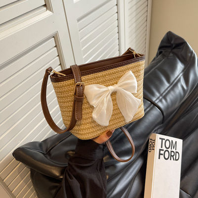 Promozione Vacanze estive Donna di moda borsa da spalla Daisy Bucket con logo personalizzato
