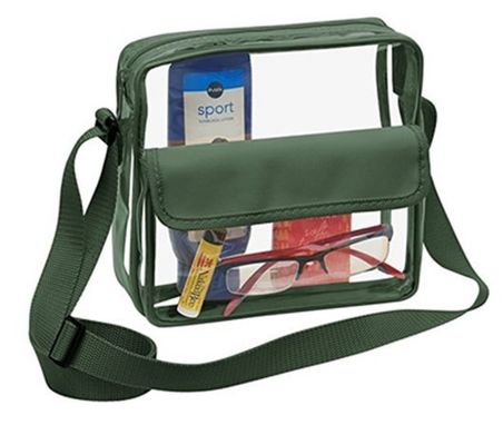 Logo personalizzato Chiaro Rosso DST Stadio Sacchetto Messaggero Crossbody con Strap di ricamo tessuto