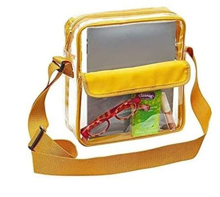 Logo personalizzato Chiaro Rosso DST Stadio Sacchetto Messaggero Crossbody con Strap di ricamo tessuto