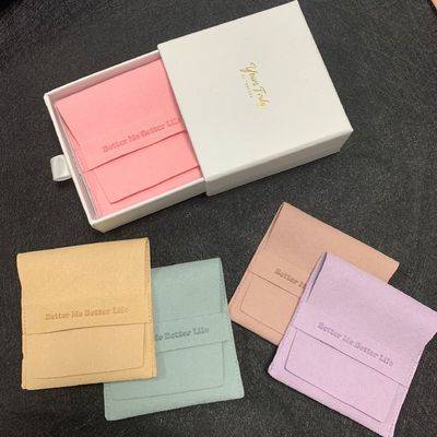 Logo personalizzato Soft Microfiber Gioielli confezionamento sacchetto colore personalizzato e opzione logo