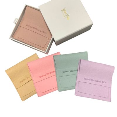 Logo personalizzato Soft Microfiber Gioielli confezionamento sacchetto colore personalizzato e opzione logo