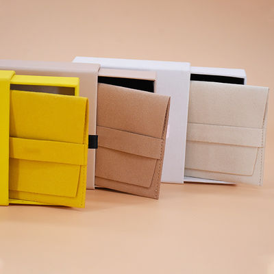 Borsa per gioielli con logo personalizzato con colore personalizzato e busta in microfibra