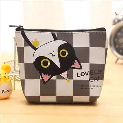 Colorato personalizzato Protezione auricolare Acque resistenti Portafogli di moneta di plastica per chiave di gatto carino