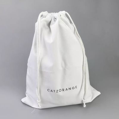 Borsa a corda di cotone twill ecologica per imballaggi regalo per gioielli a colori personalizzati