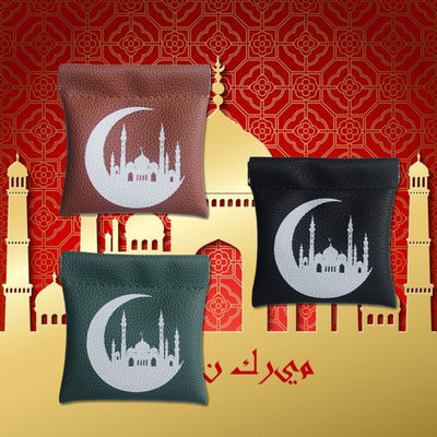 Borsa da moneta in pelle compatta per musulmani colore personalizzato materiale in pelle originale