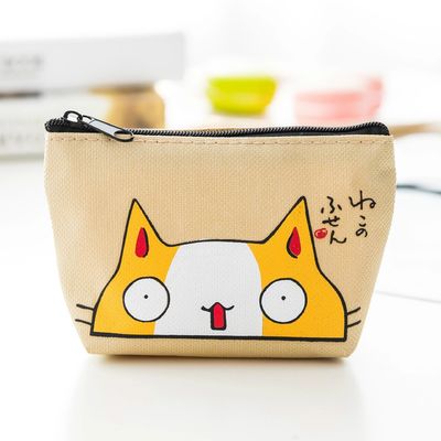 Ruiding Cute Coreano rosa cotone trucco borsa cosmetica con cerniera Logo personalizzato