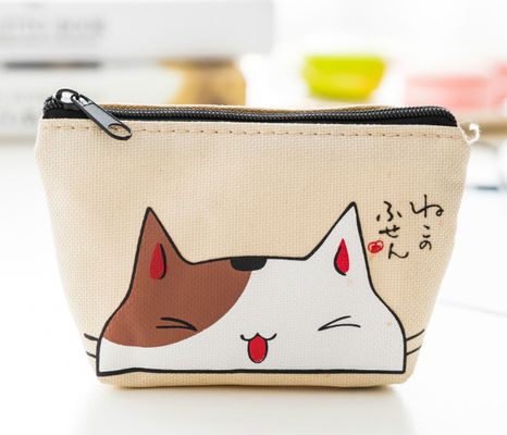 Ruiding Cute Coreano rosa cotone trucco borsa cosmetica con cerniera Logo personalizzato