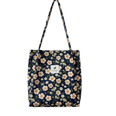 Sacchetto di cotone a chiusura aperta Perfetto per ufficio femminile, scuola, acquisti e viaggi