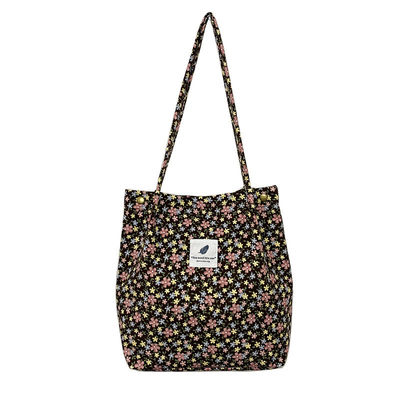 Sacchetto di cotone a chiusura aperta Perfetto per ufficio femminile, scuola, acquisti e viaggi