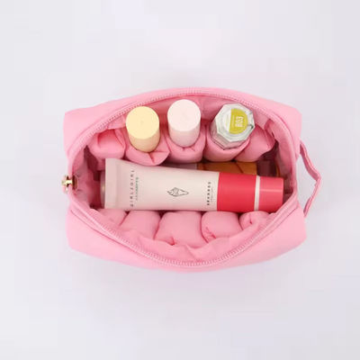 Sacchetto impermeabile in nylon organizzatore di trucco da viaggio con chiusura a cerniera e design del logo