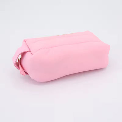 Sacchetto impermeabile in nylon organizzatore di trucco da viaggio con chiusura a cerniera e design del logo