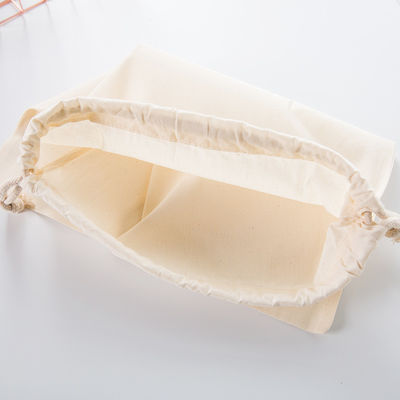 Sacchetto di polvere di cotone naturale con stoffa impermeabile per sacchetto scolastico