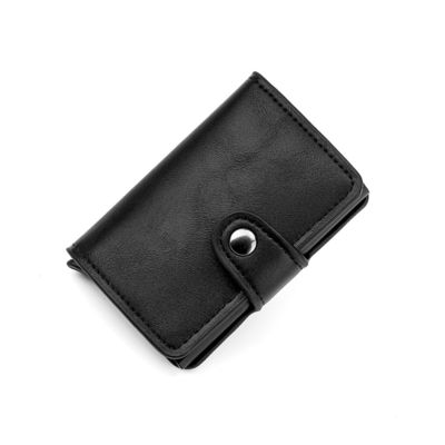 Portafogli da uomo in pelle in PU triplice con borsa per carte personalizzata e comodità di stoccaggio